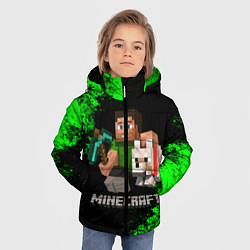 Куртка зимняя для мальчика MINECRAFT, цвет: 3D-красный — фото 2