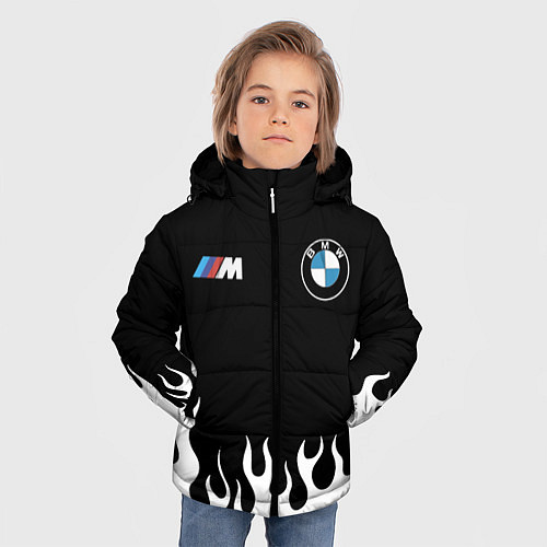 Зимняя куртка для мальчика BMW БМВ / 3D-Светло-серый – фото 3
