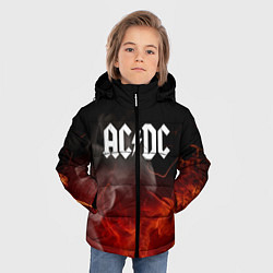 Куртка зимняя для мальчика AC DC, цвет: 3D-черный — фото 2