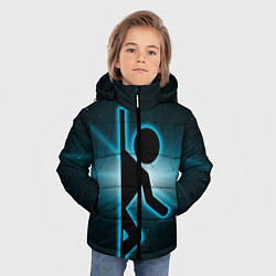 Куртка зимняя для мальчика Portal space, цвет: 3D-черный — фото 2