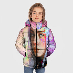 Куртка зимняя для мальчика Billie Pinky Wave, цвет: 3D-светло-серый — фото 2