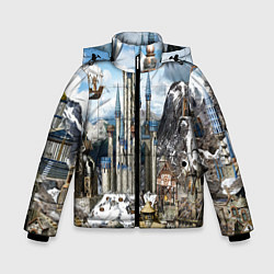 Куртка зимняя для мальчика HEROES, цвет: 3D-светло-серый