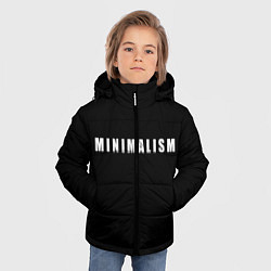 Куртка зимняя для мальчика Minimalism, цвет: 3D-черный — фото 2