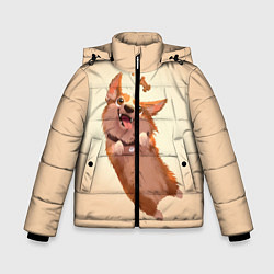 Куртка зимняя для мальчика КОРГИ, цвет: 3D-черный