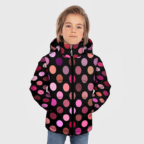 Зимняя куртка для мальчика Горох / 3D-Светло-серый – фото 3