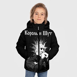 Куртка зимняя для мальчика Король и Шут Анархия спина, цвет: 3D-светло-серый — фото 2