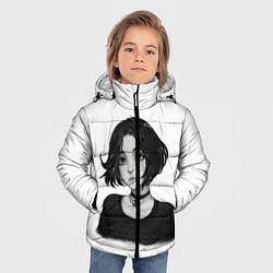 Куртка зимняя для мальчика Девушка Думер, цвет: 3D-светло-серый — фото 2