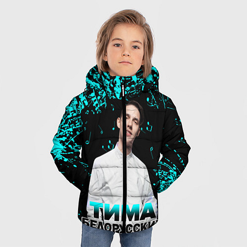 Зимняя куртка для мальчика Тима Белорусских / 3D-Светло-серый – фото 3