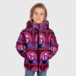 Куртка зимняя для мальчика Билли Айлиш, цвет: 3D-черный — фото 2
