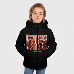 Куртка зимняя для мальчика Великий из бродячих псов, цвет: 3D-красный — фото 2