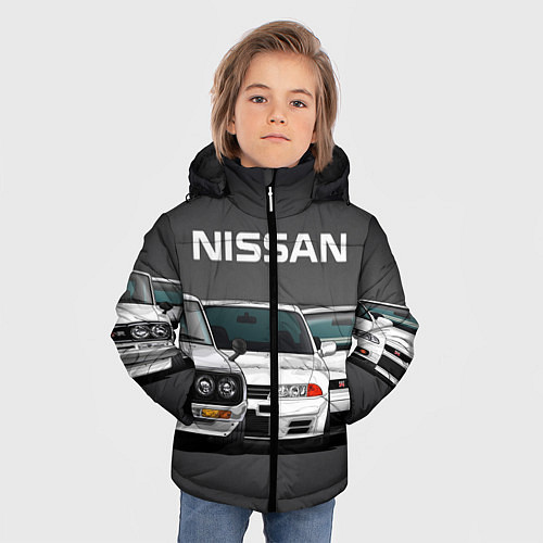 Зимняя куртка для мальчика NISSAN / 3D-Светло-серый – фото 3