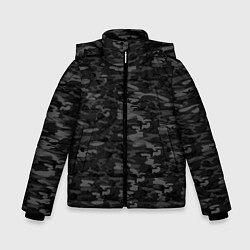 Куртка зимняя для мальчика ГОРОДСКОЙ КАМУФЛЯЖ, цвет: 3D-черный