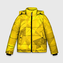 Куртка зимняя для мальчика YELLOW ABSTRACT, цвет: 3D-светло-серый