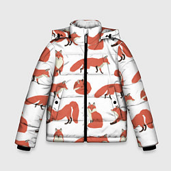 Куртка зимняя для мальчика Лисий хвост, цвет: 3D-светло-серый