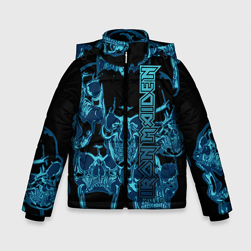 Зимняя куртка для мальчика Iron Maiden / 3D-Светло-серый – фото 1