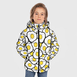 Куртка зимняя для мальчика Яички, цвет: 3D-черный — фото 2