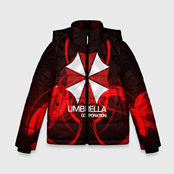 Куртка зимняя для мальчика Umbrella Corp, цвет: 3D-черный