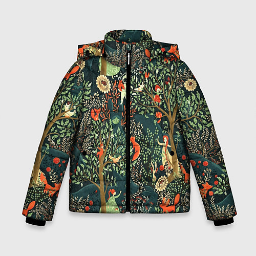 Зимняя куртка для мальчика Abstraction Pattern / 3D-Красный – фото 1