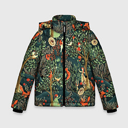 Куртка зимняя для мальчика Abstraction Pattern, цвет: 3D-черный