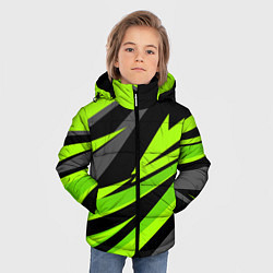 Куртка зимняя для мальчика Форма для фитнеса, цвет: 3D-черный — фото 2