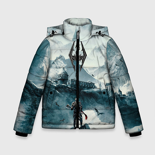 Зимняя куртка для мальчика Skyrim Warrior / 3D-Красный – фото 1
