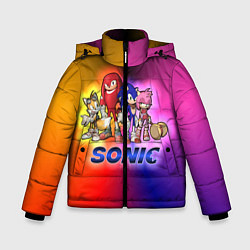Зимняя куртка для мальчика Команда Соника