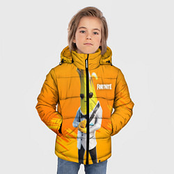 Куртка зимняя для мальчика Agent Peely Агент Пили, цвет: 3D-черный — фото 2