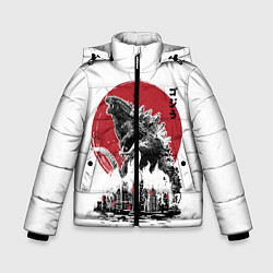 Куртка зимняя для мальчика GODZILLA, цвет: 3D-светло-серый