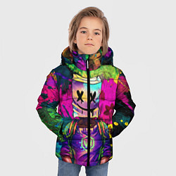 Куртка зимняя для мальчика Marshmello, цвет: 3D-черный — фото 2