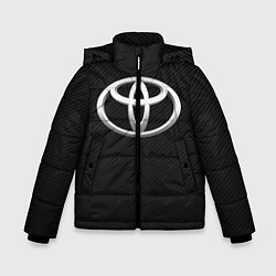 Куртка зимняя для мальчика Toyota carbon, цвет: 3D-красный