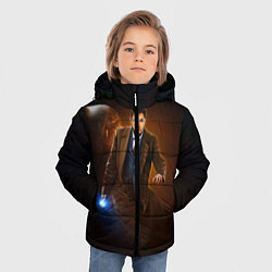 Куртка зимняя для мальчика DAVID TENNANT, цвет: 3D-черный — фото 2