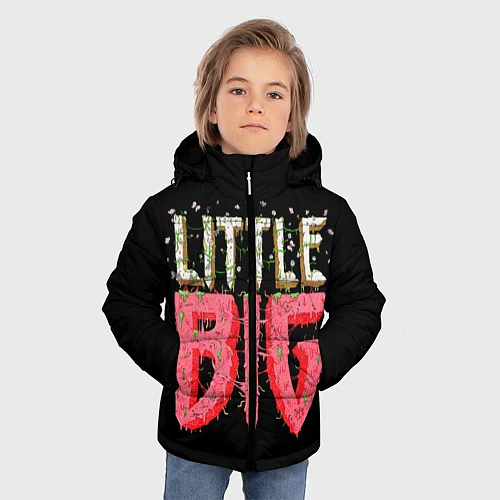 Зимняя куртка для мальчика Little Big / 3D-Светло-серый – фото 3