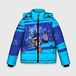 Куртка зимняя для мальчика Brawl stars Leon, цвет: 3D-черный