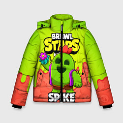 Куртка зимняя для мальчика BRAWL STARS SPIKE, цвет: 3D-красный