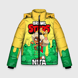 Куртка зимняя для мальчика BRAWL STARS NITA, цвет: 3D-черный