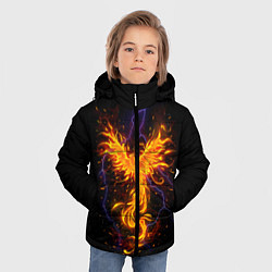 Куртка зимняя для мальчика Phoenix, цвет: 3D-черный — фото 2