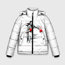 Куртка зимняя для мальчика Мухаммед Али, цвет: 3D-красный