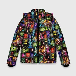 Куртка зимняя для мальчика JoJo Bizarre Adventure, цвет: 3D-черный
