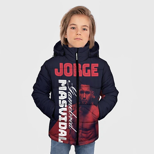 Зимняя куртка для мальчика Jorge Masvidal / 3D-Светло-серый – фото 3