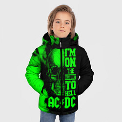 Куртка зимняя для мальчика I'm on the highway to hell ACDC, цвет: 3D-черный — фото 2