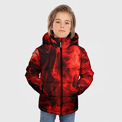 Куртка зимняя для мальчика Красный дым, цвет: 3D-красный — фото 2