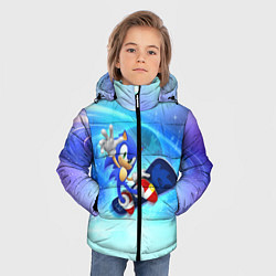 Куртка зимняя для мальчика Соник, цвет: 3D-красный — фото 2