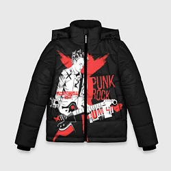 Куртка зимняя для мальчика Punk-rock, цвет: 3D-черный