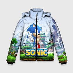 Куртка зимняя для мальчика SEGA SONIC, цвет: 3D-черный