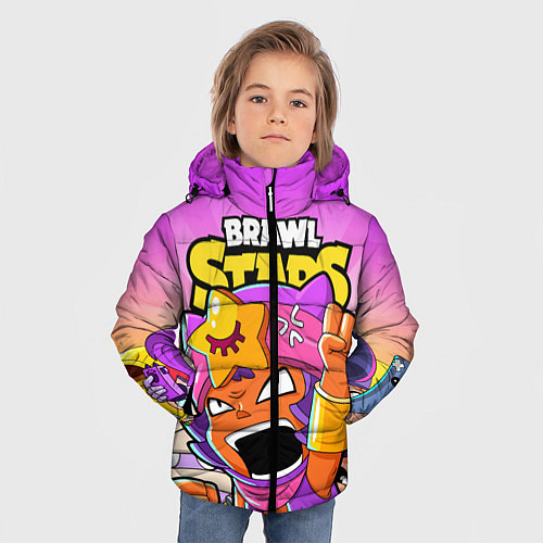 Зимняя куртка для мальчика BRAWL STARS SANDY / 3D-Светло-серый – фото 3