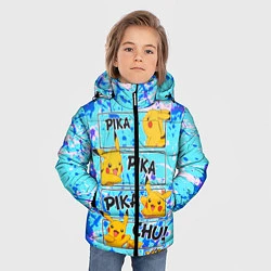 Куртка зимняя для мальчика Pikachu, цвет: 3D-светло-серый — фото 2