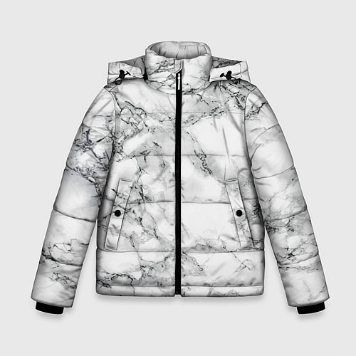 Зимняя куртка для мальчика Мрамор / 3D-Красный – фото 1