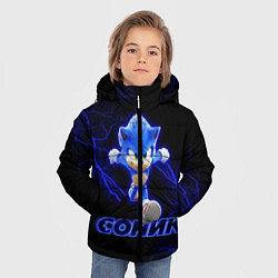 Куртка зимняя для мальчика СОНИК, цвет: 3D-светло-серый — фото 2