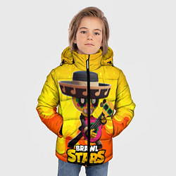 Куртка зимняя для мальчика Brawl stars poco Поко, цвет: 3D-черный — фото 2