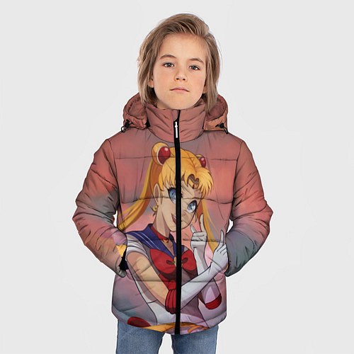 Зимняя куртка для мальчика СЕЙЛОР МУН / 3D-Светло-серый – фото 3
